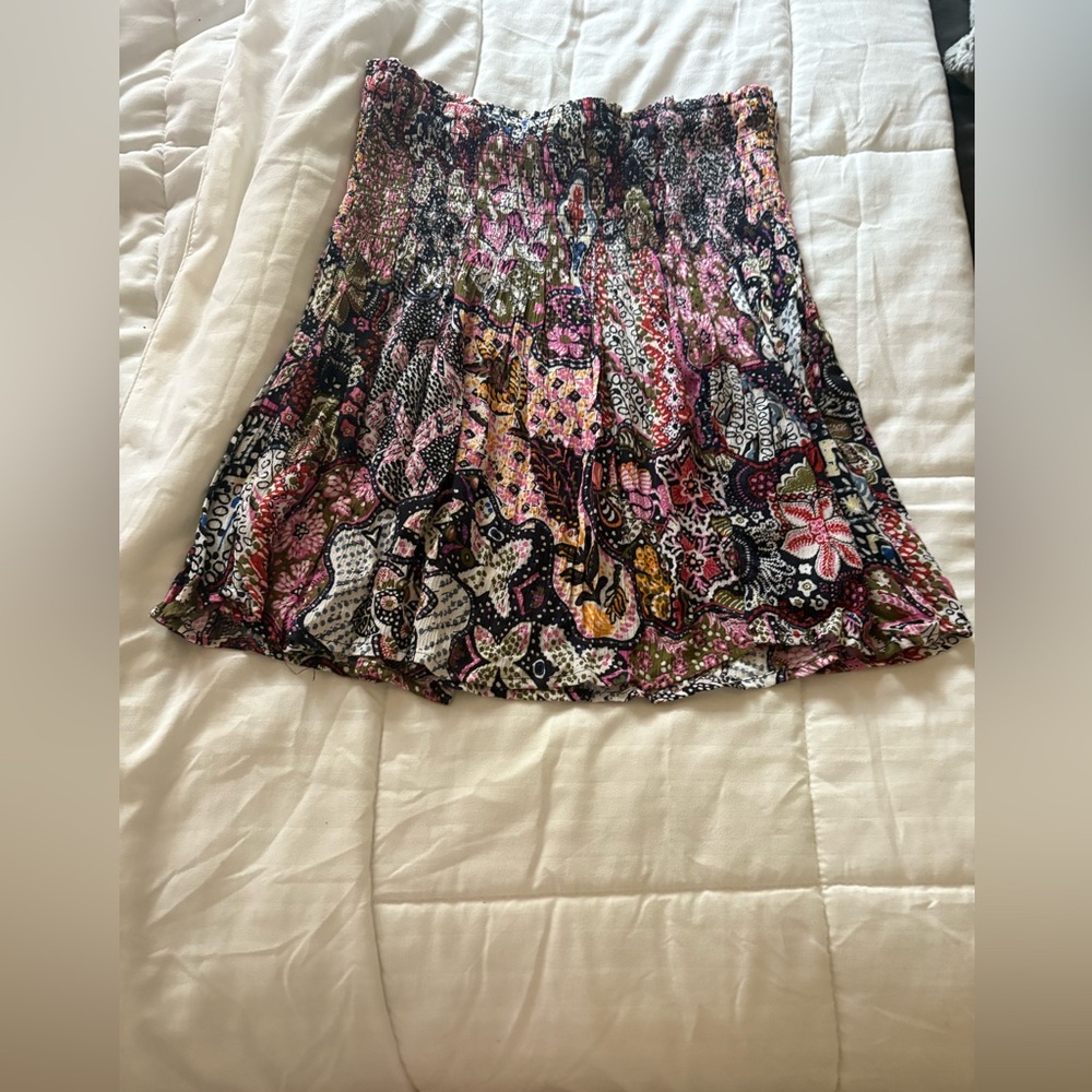 LOFT Multicolor A-Line Skirt - Picture 3 of 4